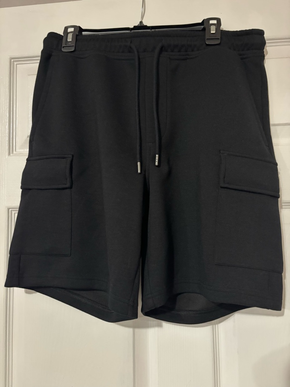 Men's American Eagle Black Cargo Knit Shorts - Casual Drawstring